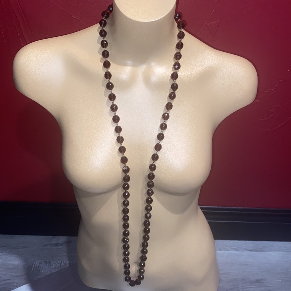 Gorgeous beaded long Necklace with clasp - Picture 3 of 7